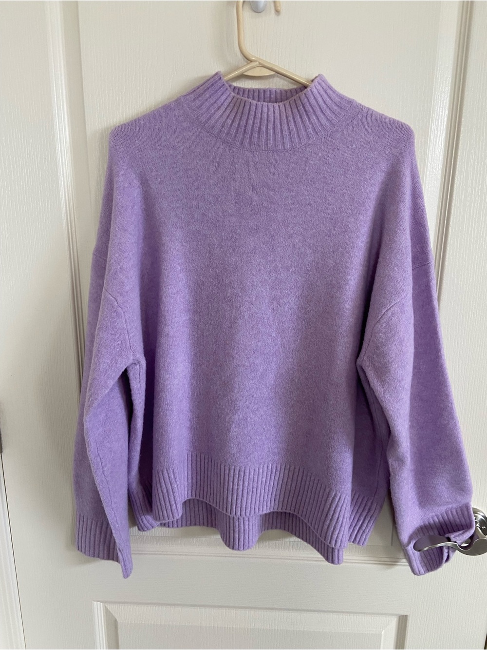 Uniqlo Lavender Mock Neck Sweater XL